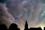 Wolken über dem abendlichen Ehrenkirchen